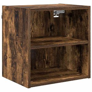 vidaXL Hanging Cabinet Smoked Oak 40 x 29.5 x 40 cm Engineered Wood