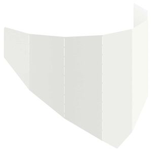 vidaXL Lawn Edging 100 x 45 cm Steel White