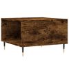 vidaXL Coffee Table Smoked Oak 55x55x36.5 cm Engineered Wood