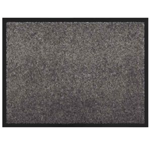 vidaXL Door Mat Light Grey 60 x 80 x 1.2 cm Teddy Fabric