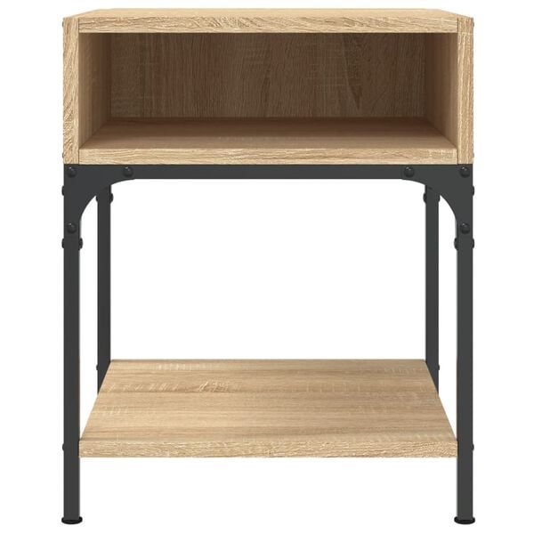vidaXL Bedside Table Sonoma Oak 40x41x50 cm Engineered Wood