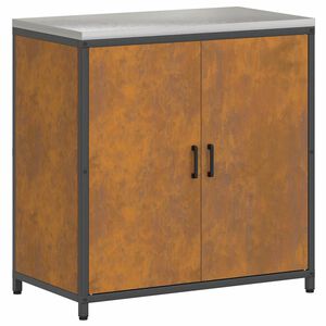 vidaXL Kitchen Storage with Shelf Rusty 90 x 50 x 92 cm Steel