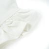 Kids' T-shirt with Ruffle Sleeves White 128