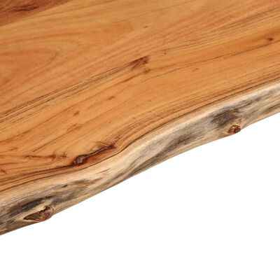 vidaXL Side Table 50x40x2.5 cm Solid Wood Acacia Live Edge