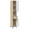 vidaXL Bathroom Cabinet with Drawer Sonoma Oak 31.5 x 33 x 190 cm