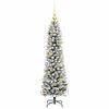 vidaXL Artificial Christmas Tree with 150 LEDs with Stand White 120 cm