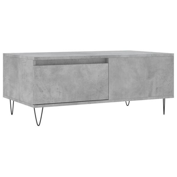 vidaXL Coffee Table Concrete Grey 90x50x36.5 cm Engineered Wood