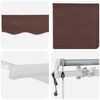 vidaXL Automatic Retractable Awning Brown 450x300 cm