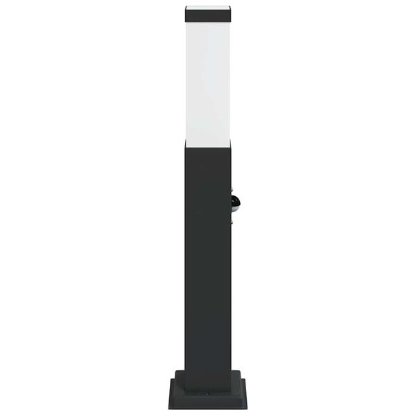vidaXL Bollard Light with Sensor 50 cm Black IP44