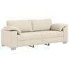 vidaXL Sofa 3 pcs Light Grey Fabric