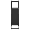 vidaXL Bathroom Cabinet Black 33x33x120.5 cm Engineered Wood