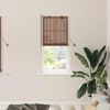 vidaXL Roller Blind with Curtains Manual Brown 60 x 160 cm Bamboo