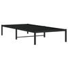 vidaXL Metal Bed Frame without Mattress Black 90x200cm