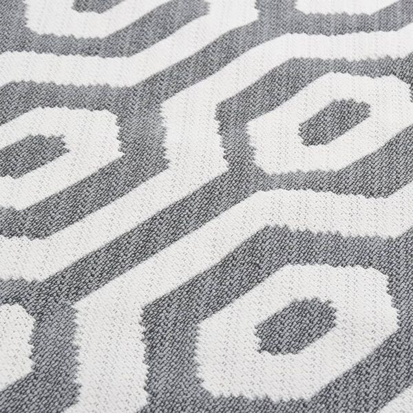 vidaXL Rug Grey 80x150 cm Cotton