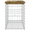 vidaXL Garden Bench Gabion Design 63x31.5x42 cm Impregnated Wood Pine