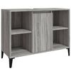 vidaXL Sink Cabinet Grey Sonoma 80x33x60 cm Engineered Wood