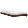 vidaXL Bed Frame without Mattress Brown Oak 90x190 cm Single Engineered Wood
