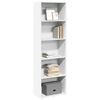 vidaXL Bookcase White 60x30x189 cm Engineered Wood