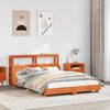 vidaXL Bed Frame without Mattress Wax Brown 140x190 cm Solid Wood Pine