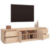 vidaXL TV Cabinet 176x37x47.5 cm Solid Wood Pine