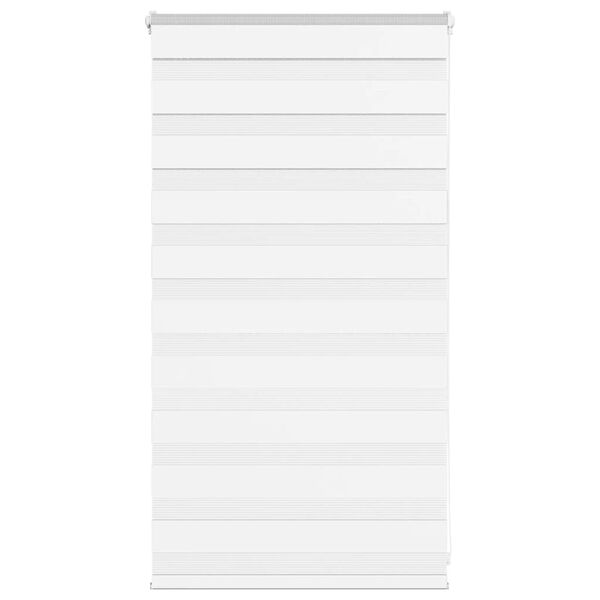 vidaXL Zebra Blind White 70x100 cm Fabric Width 65.9 cm Polyester