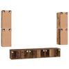 vidaXL TV Cabinet Set Wall-mounted 7 pcs Old Wood Engineered Wood