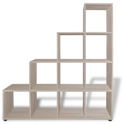 vidaXL Staircase Bookcase/Display Shelf 142 cm Oak
