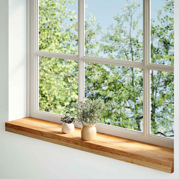 vidaXL Window Sills 2 pcs&nbsp;Light Brown 100x15x2 cm Solid Wood Oak