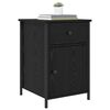 vidaXL Bedside Cabinet 2 pcs Black Oak 40 x 42 x 60 cm Engineered Wood
