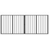 vidaXL Dog Gate 2 pcs Black 100 x 80 cm Galvanised Steel