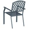 vidaXL Garden Chair 2 pcs Anthracite 56 x 65 x 89 cm Steel