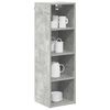 vidaXL Hanging Cabinet with Storage Concrete Grey 30 x 29.5 x 100 cm