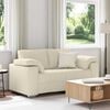 vidaXL Sofa Beige 160 x 77 x 82 cm Linen