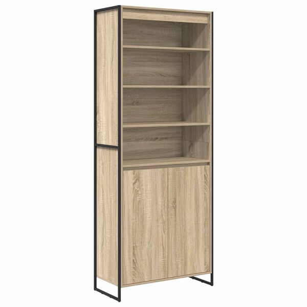 vidaXL Tall Cabinets 2 pcs Sonoma 79 x 36 x 200 cm Engineered Wood