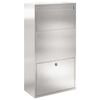 vidaXL Parcel Drop Box Silver 44 x 22 x 82 cm Stainless Steel