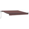 vidaXL Automatic Retractable Awning Brown 300x250 cm