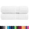 vidaXL Premium Bath Towels "SOLUND" 2 pcs White 100x150 cm 600 gsm