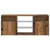 vidaXL TV Cabinet with LED Lights Old Wood 120x30x50 cm Engineered Wood