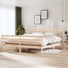 vidaXL Bed Frame without Mattress Solid Wood 200x200 cm