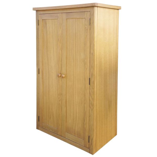vidaXL Wardrobe with 1 Drawer 90x52x183 cm Solid Oak Wood