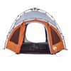 vidaXL Camping Tent Dome 3-Person Grey and Orange Quick Release