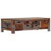 vidaXL Coffee Table Grey 100x50x30 cm Solid Acacia Wood