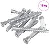 vidaXL Confirmat Screws 2100 pcs Silver Metal