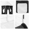 vidaXL Kids'Loft Bed Frame White and Black 74.5 x 190 cm Metal