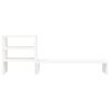 vidaXL Monitor Stand White 81x20x30 cm Solid Wood Pine