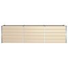 vidaXL Planter Ivory 290 x 90 x 77 cm Galvanised Steel