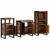 vidaXL Bathroom Furniture Set with Shelf 3 pcs Brown Solid Mango Wood