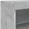 vidaXL Sideboard with LED Lights Concrete Grey 164x37x67 cm