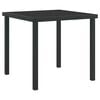 vidaXL Garden Dining Set 3 pcs Grey and Black Powder-coated Steel