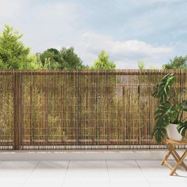 vidaXL Bamboo Fence Natural 400 x 125 cm Bamboo